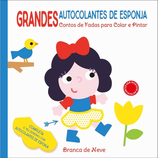 Grandes Autocolantes de Esponja: Branca de Neve