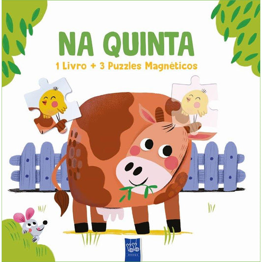 Na Quinta - 1 Livro + 3 Puzzles Magnéticos