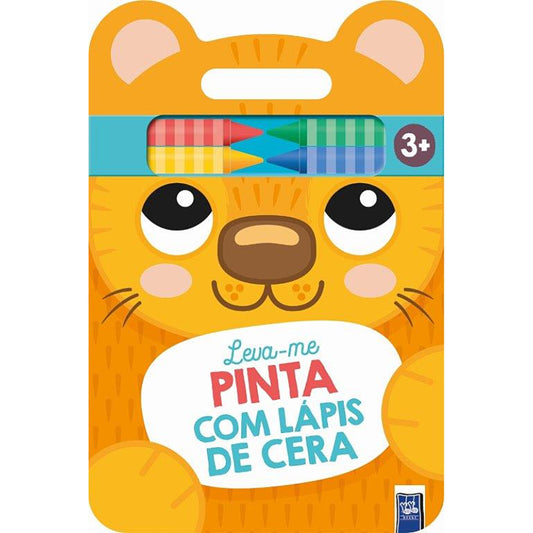 Leva-me - Pinta com Lápis de Cera: Leão 3+