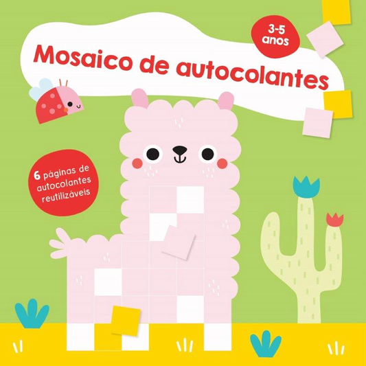 Mosaico de Autocolantes: Lama 3-5 anos