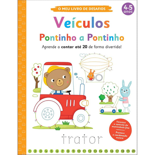 O Meu Livro de Desafios: Veículos Pontinho a Pontinho