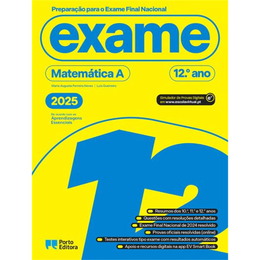 Preparação para o Exame Final Nacional 2025 - Matemática A - 12.º Ano