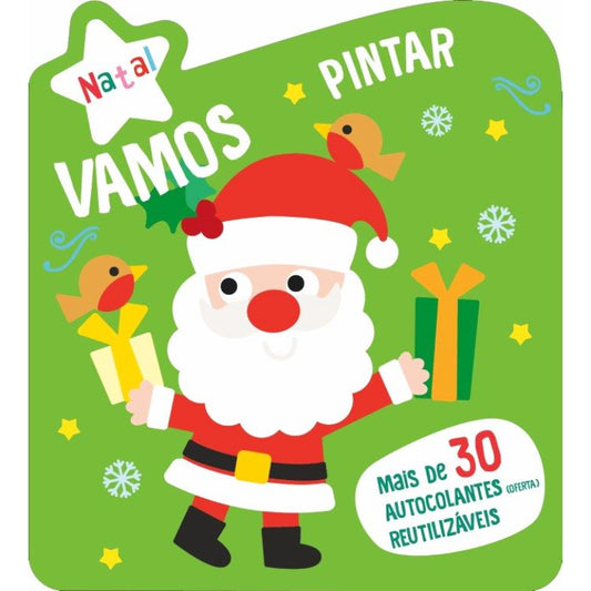 Vamos Pintar Natal - Verde Pai Natal