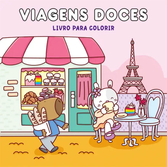 Viagens Doces: Livro para Colorir