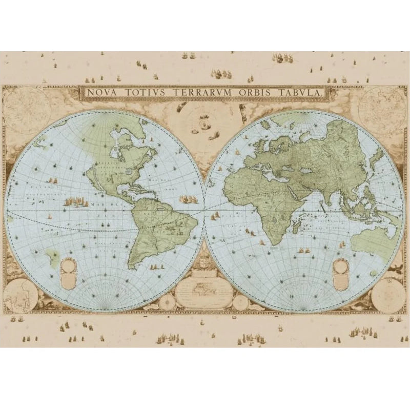 Puzzle 1000 Peças - Mapa do Mundo por Joan Blaeu