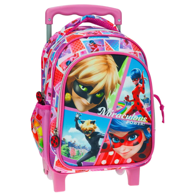 Mochila Pré-escolar com Rodas - Miraculous Ladybug Power