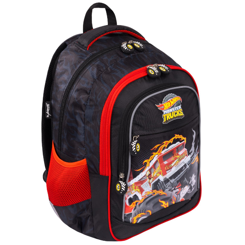 Mochila Escolar Mattel - Hot Wheels Monster Trucks