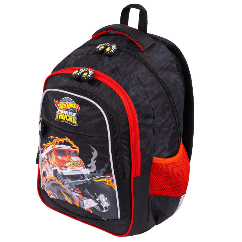 Mochila Escolar Mattel - Hot Wheels Monster Trucks