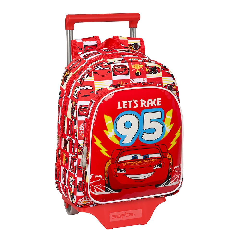 Mochila c/Trolley Lets Race Cars Disney Pixar - 33cm