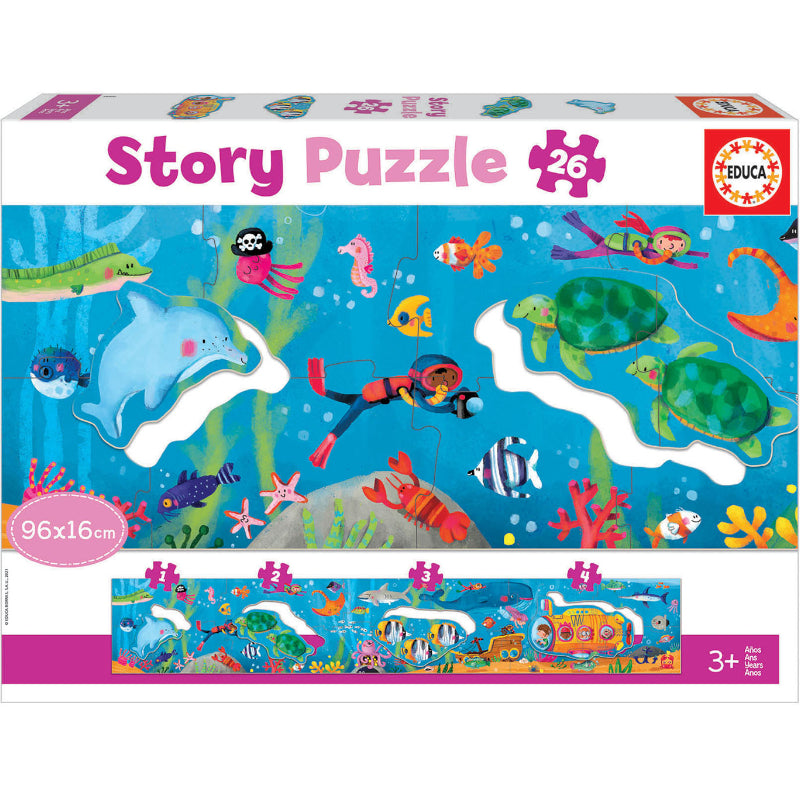 Story Puzzle 26 Peças - Mundo Subaquático