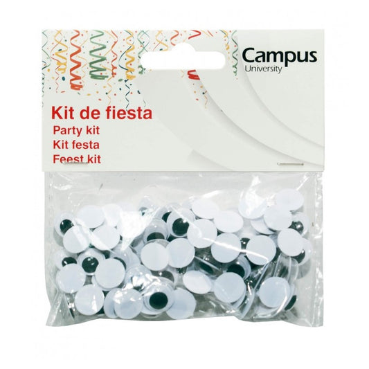 Kit de Manualidades 100 Olhos 10mm