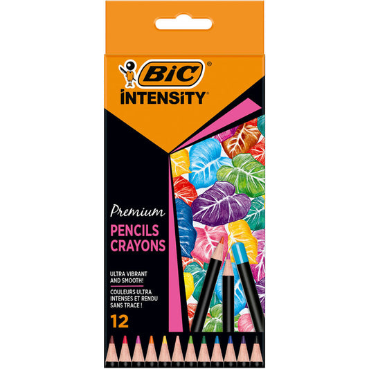 12 Lápis de Cor Bic Intensity Premium