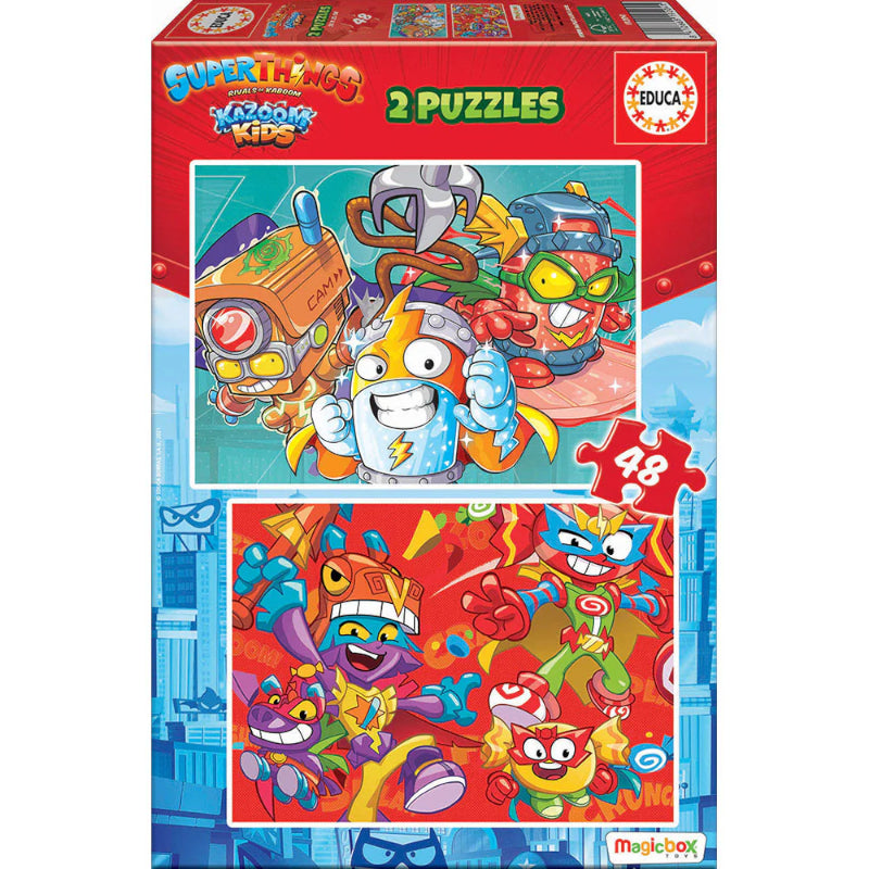 Puzzle 2x48 Peças - SuperThings