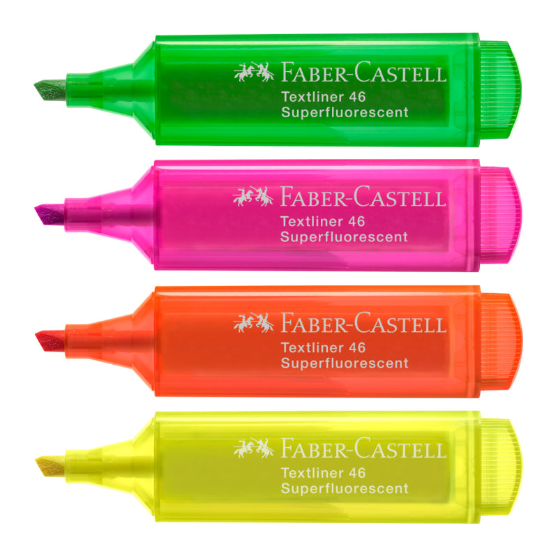 4 Marcadores Superfluorescentes - Faber-Castell