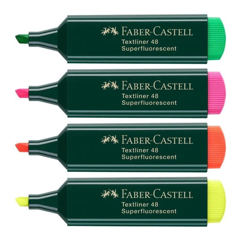 4 Marcadores Superfluorescentes - Faber-Castell