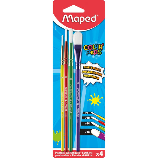Kit de 4 Pincéis Color' Peps Maped