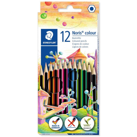 12 Lápis de Cor Hexagonais Noris - Staedtler