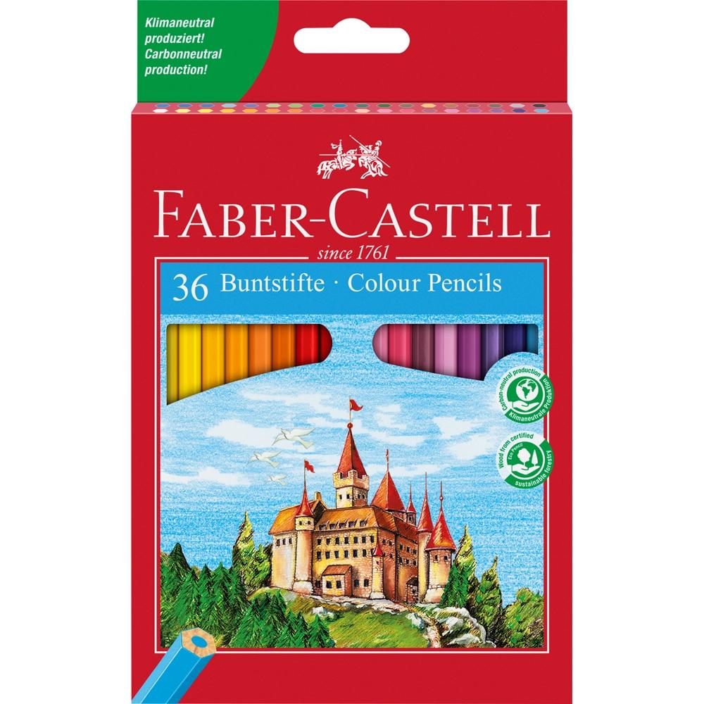 36 Lápis de Cor Hexagonal Faber-Castell