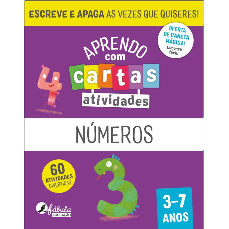 Aprendo com Cartas - Atividades: Números 3-7 Anos