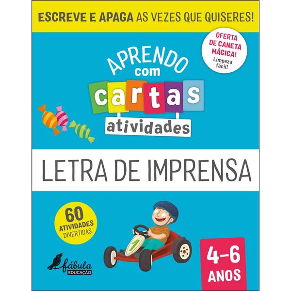 Letra de Imprensa - Escreve e Apaga - 4-6 Anos