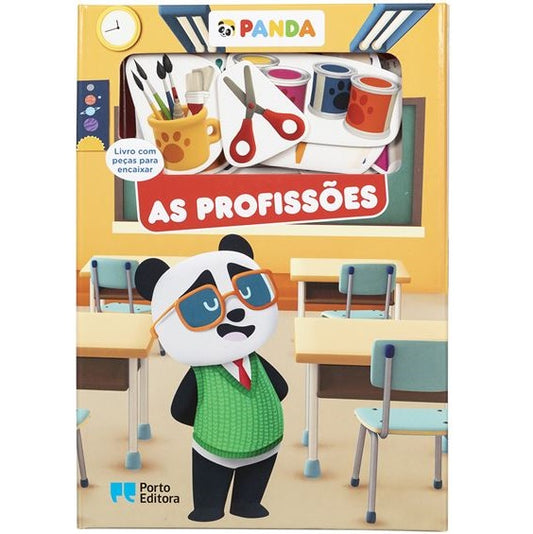 Panda - As Profissões Livro Com Peças Para Encaixar