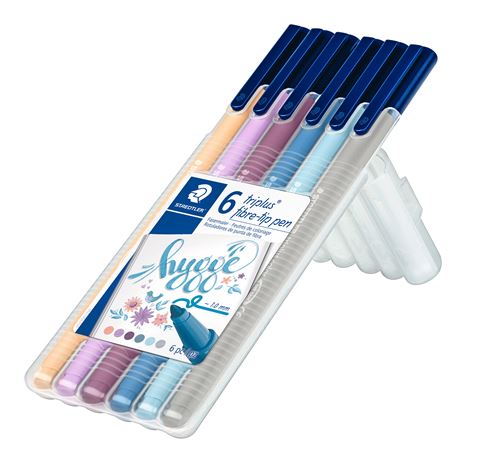 Canetas de Feltro - Staedtler Triplus Color Hygge - 6 Unidades