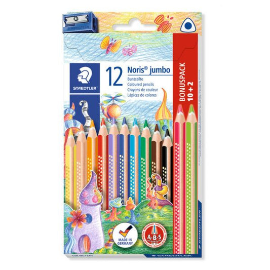 12 Lápis de Cor Triangular Jumbo - Staedtler