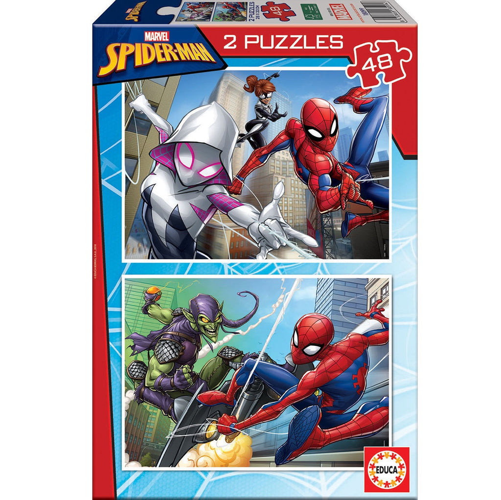 Puzzle 2x 48 Peças - Spider-Man