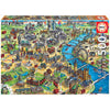 Puzzle 500 Peças - Mapa De Londres "City Maps"