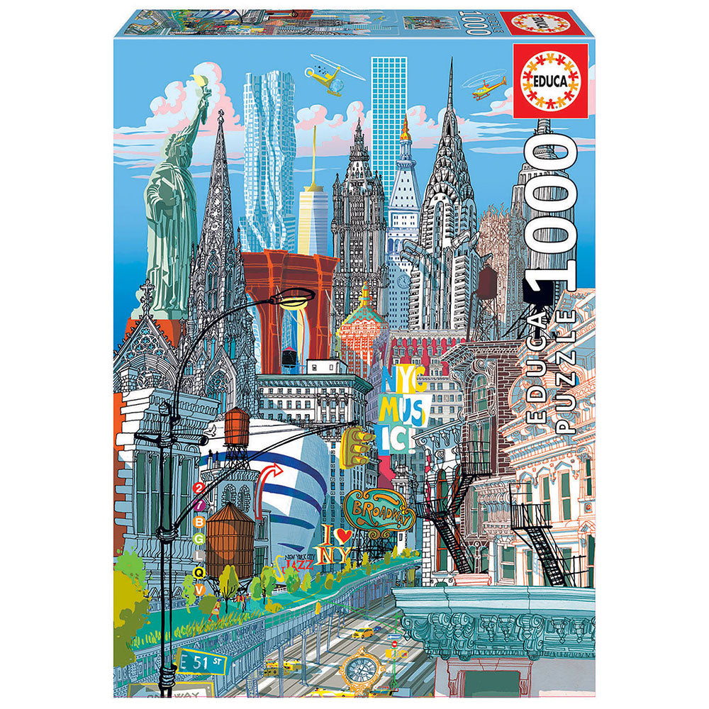 Puzzle 1000 Peças - Nova Iorque, Carlo Stanga