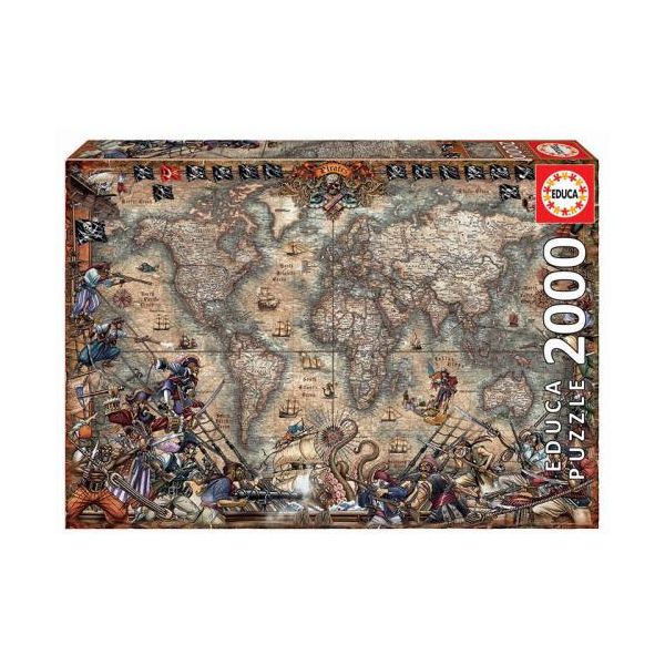 Puzzle 2000 peças - Mapa de Piratas