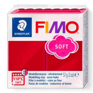 FIMO® Soft 57g - 26 Vermelho Cereja (Staedtler)