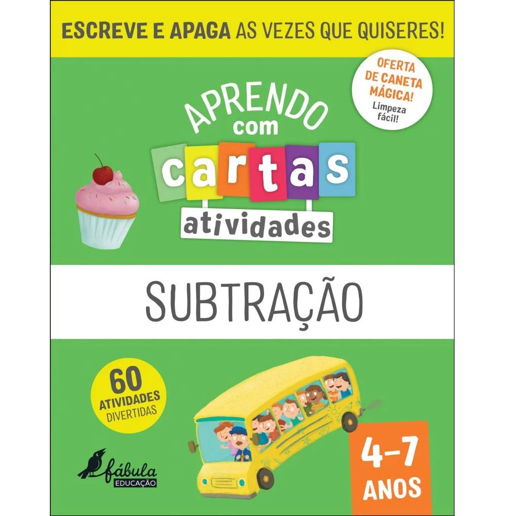 Aprendo com Cartas: Atividades – Subtração 4-7 Anos