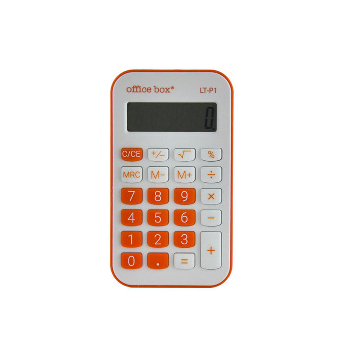 Calculadora De Bolso Laranja 8 Dígitos (4 Cores)