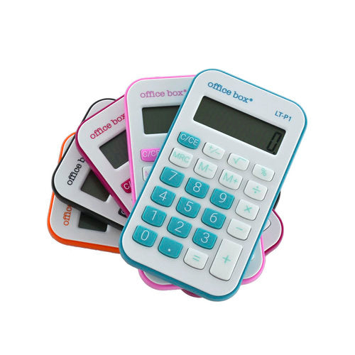 Calculadora De Bolso Laranja 8 Dígitos (4 Cores)