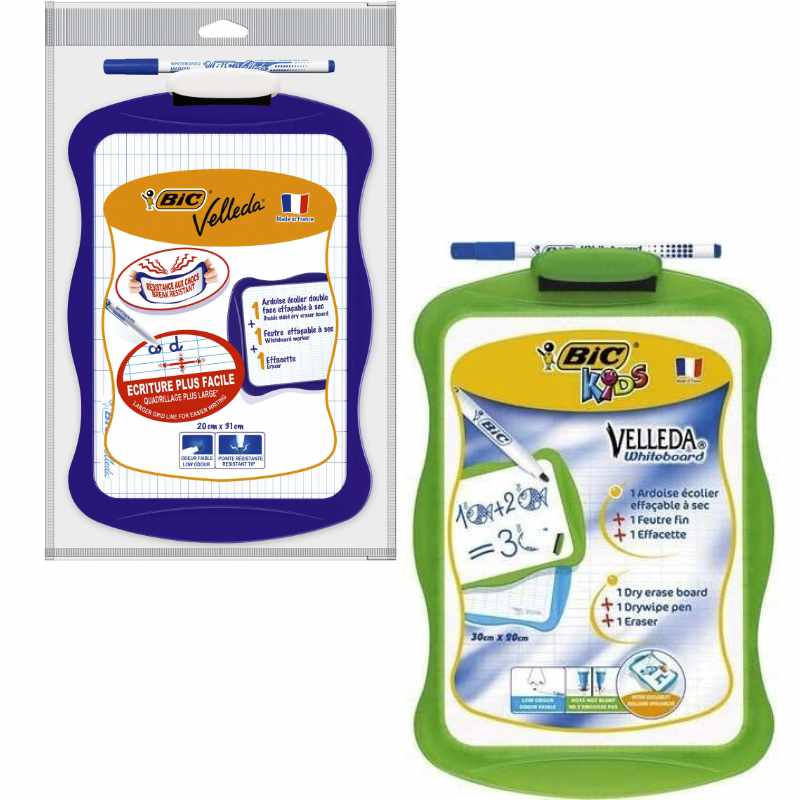 Quadro Branco Dupla Face + Marcador + Apagador (BIC)