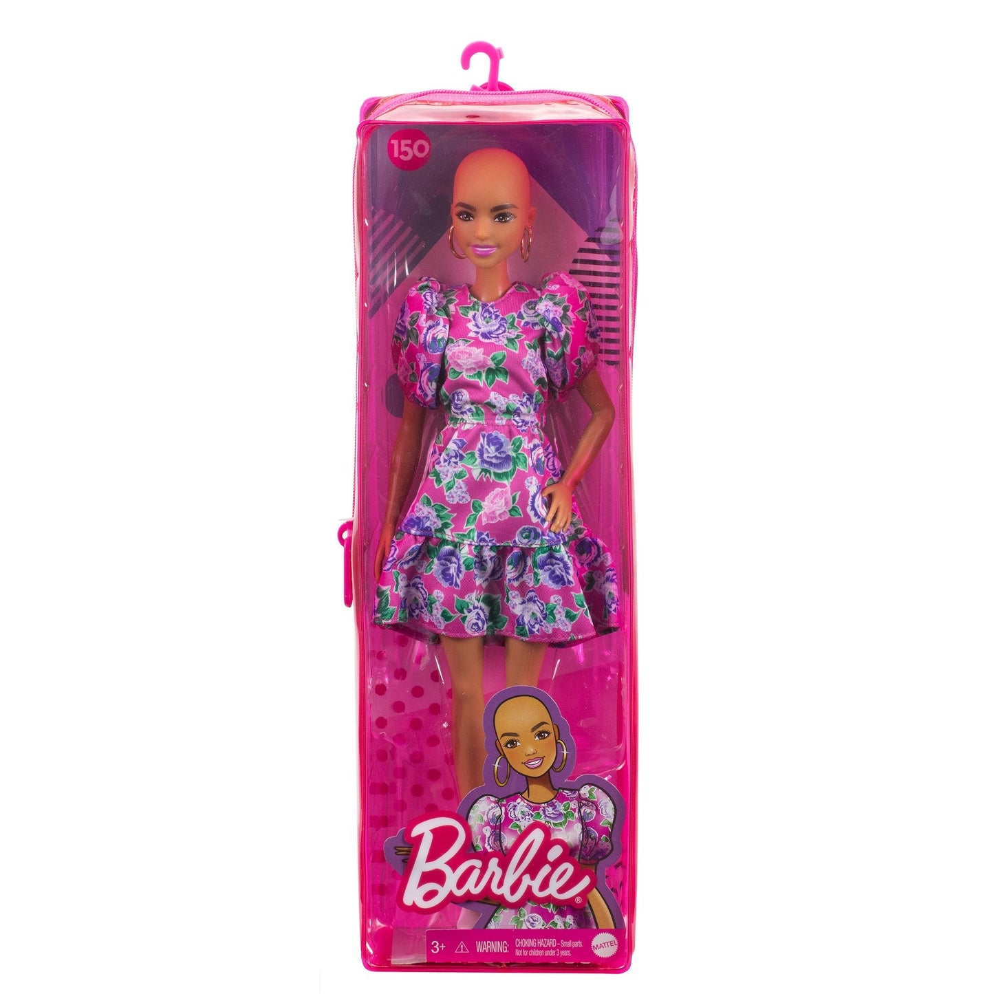 Boneca Barbie Com Vestido Floral Rosa