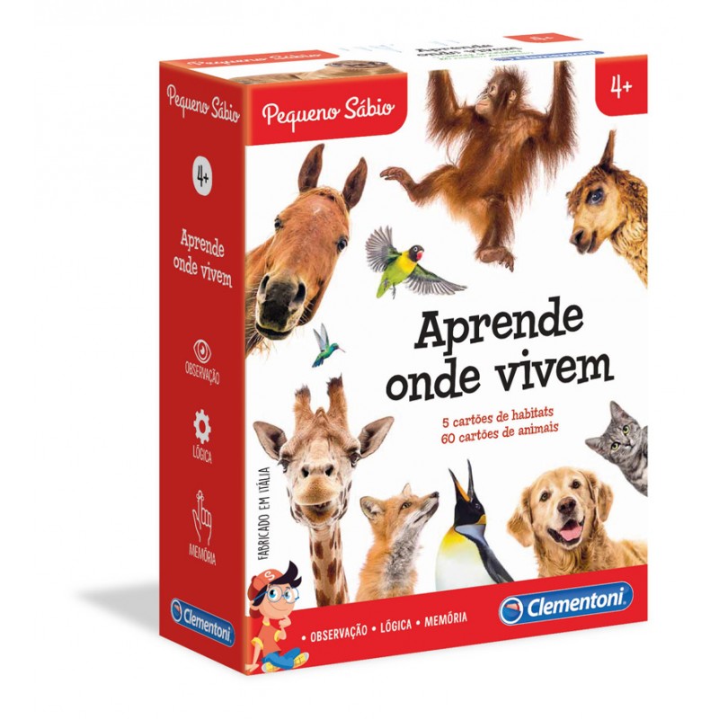 Aprende Onde Vivem os Animais Clementoni  - 67607