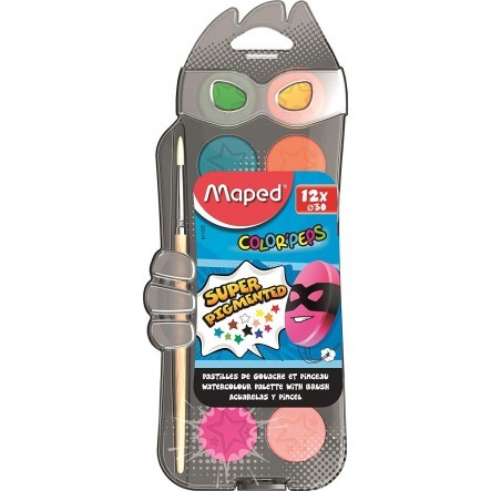 Aguarelas 12 Cores + Pincel (Maped)
