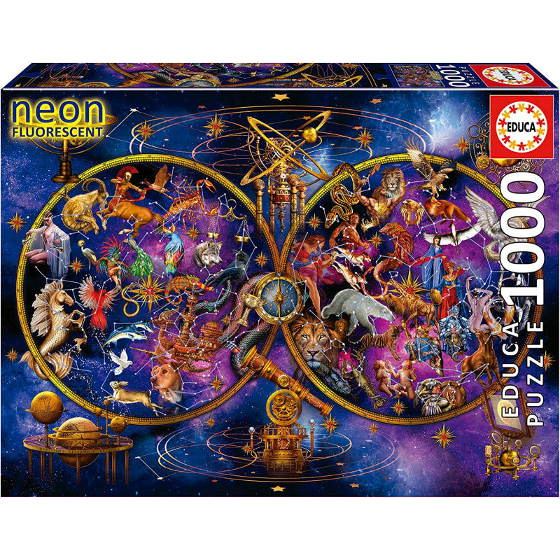 Puzzle 1000 Peças - Constelações Efeito Neon