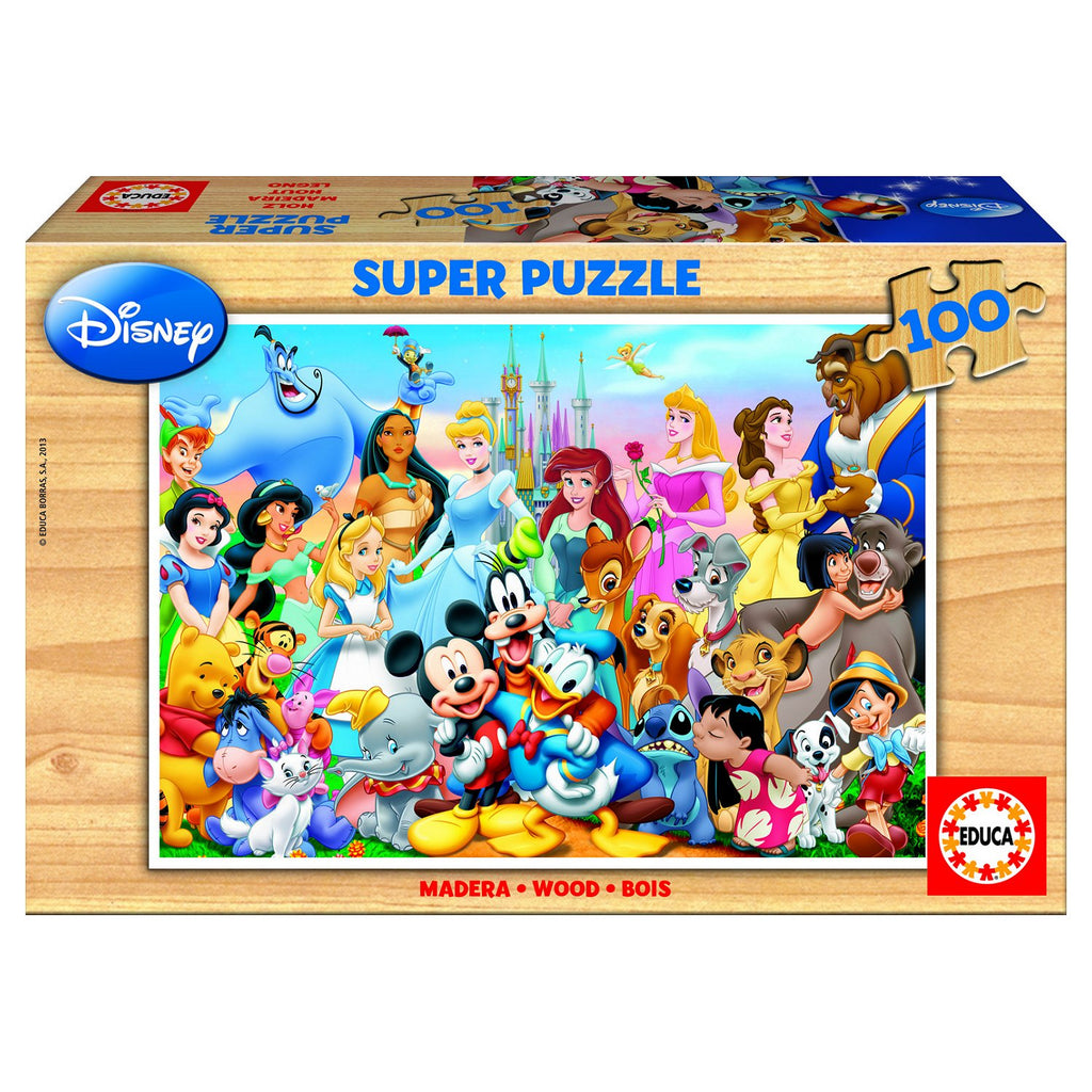 Puzzle 100 Peças - O Maravilhoso Mundo Disney