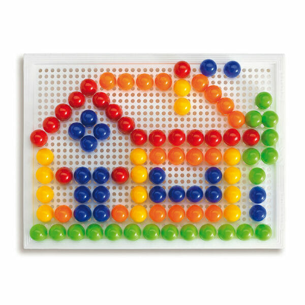 Jogo Educativo QUERCETTI Jogo Arte Visual Pixel 100 Pinos 4 Cores (Idade  Mínima: 3 Anos - 23 x 5,2 x 20 cm)