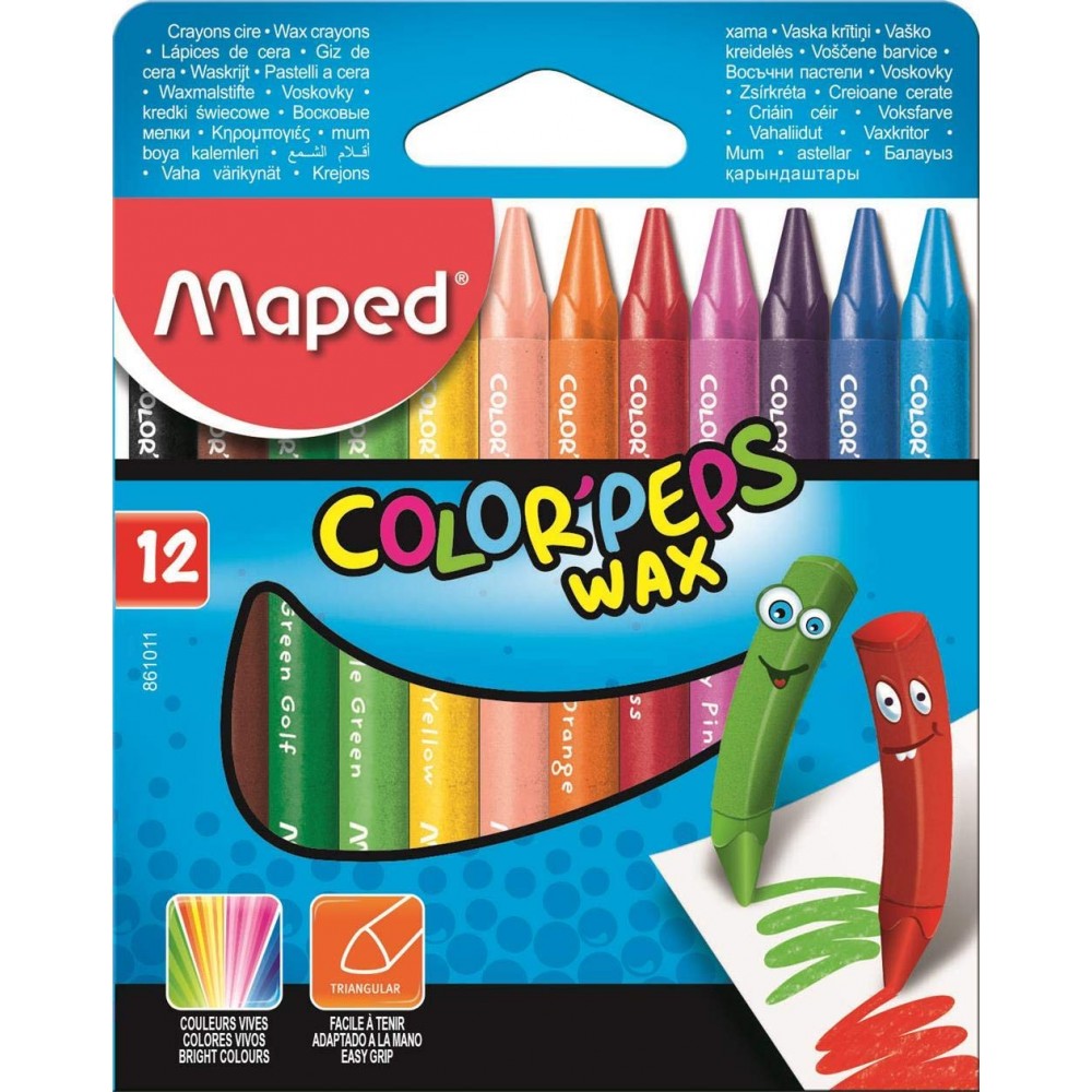 12 Lápis de Cera Color Peps (Maped)