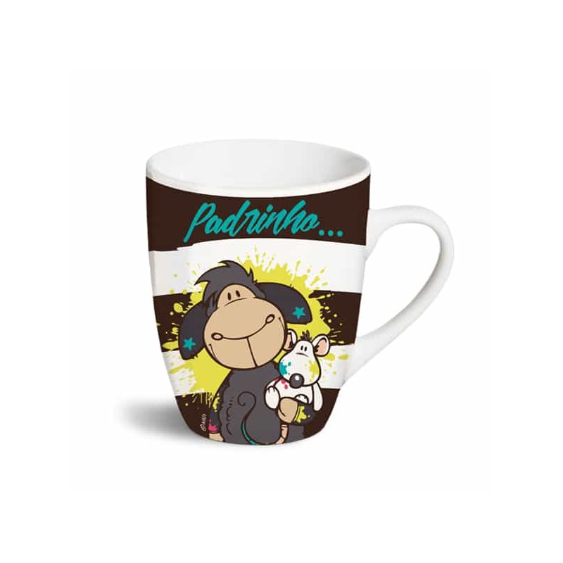 Nici - Caneca "Padrinho...Contigo O Mundo Fica Mais Colorido"