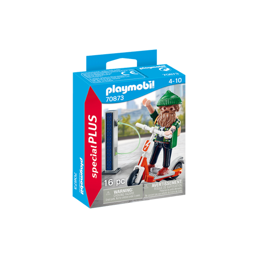 Playmobil: Hipster com E-scooter 16 Peças