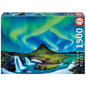 Puzzle 1500 - Peças Aurora Boreal Islândia