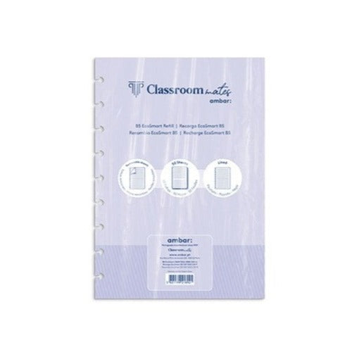 Recarga p/Caderno Inteligente Ambar EcoSmart B5 50Fl Pautado
